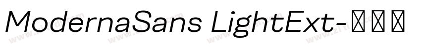 ModernaSans LightExt字体转换